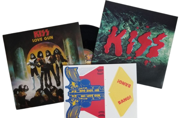 Kiss -Love Gun [LP] Limited Black Vinyl, Cardboard Gun Cut-Out