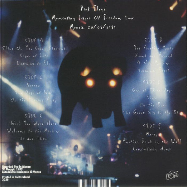 Pink Floyd - Monza 20 05 1989 [3LP] Limited Black Vinyl, Gatefold