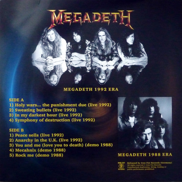 Megadeth - Demos 1988 & Live In San Francisco 1992 [LP] Limited