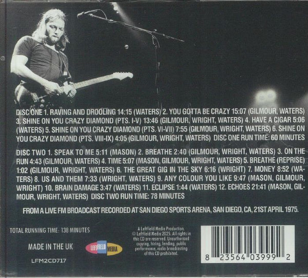 Pink FLoyd - Back In San Diego [2CD] Limited Edition (import