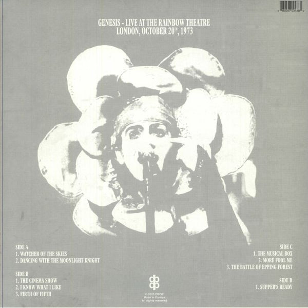 Genesis - Live At The Rainbow Theatre 1973 [2LP] Limited Black