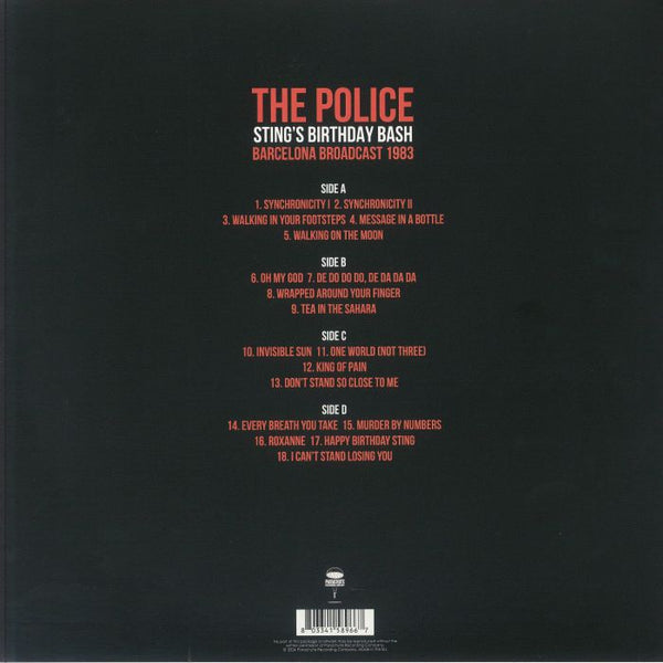 Police, The - Sting's Birthday Bash [2LP] Limited Black