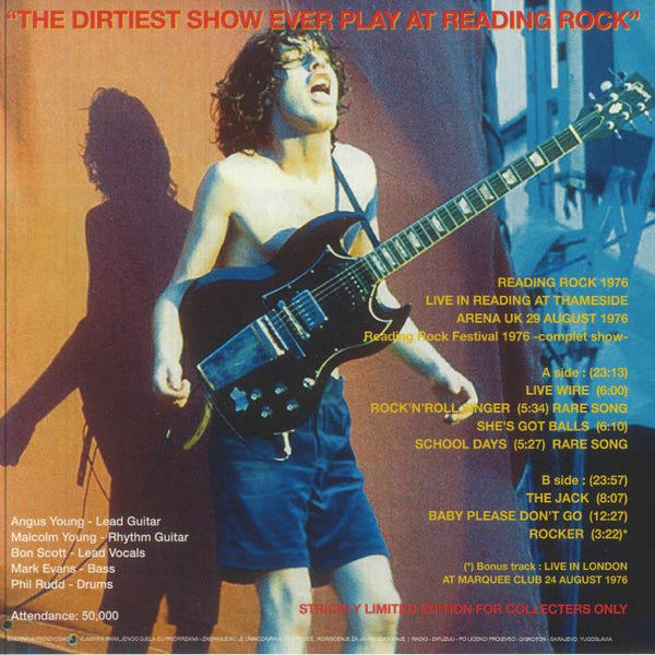 AC/DC - Bloody Live: Reading '76 [LP] Limited Red Colored Vinyl