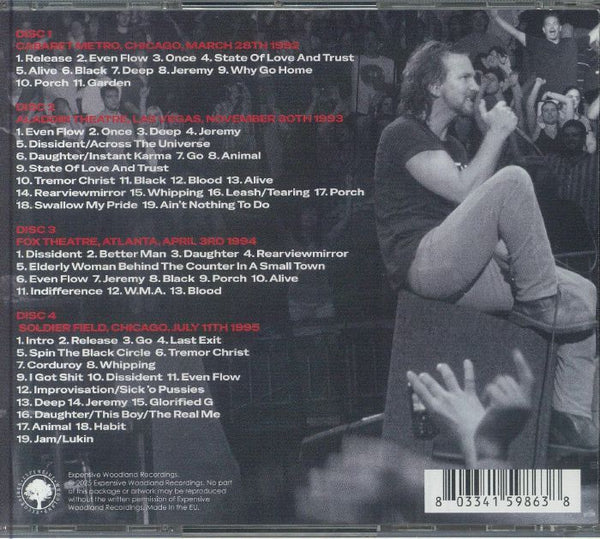 レコードマン Pearl Jam オフィシャルライブ 2000 30セット Pearl Jam - Collected Broadcasts 1992-1994 [4CD] Limited Box Set