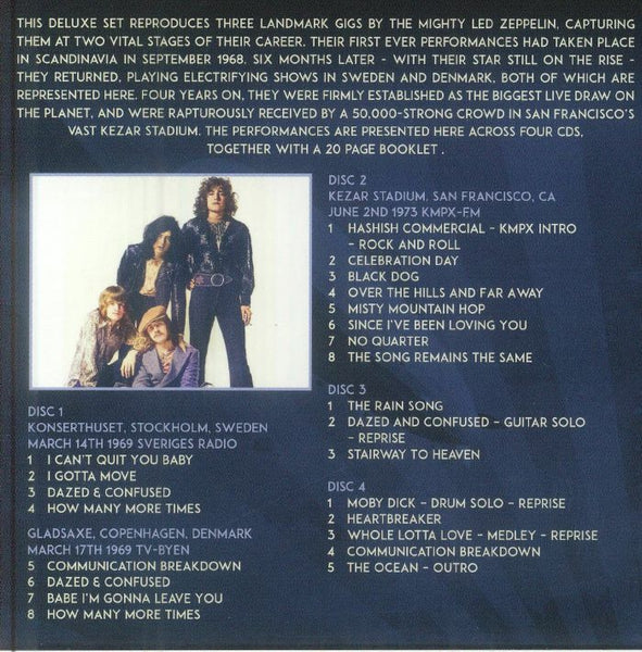 Led Zeppelin - Live '69 & '75 [4CD] Limited Box Set (import