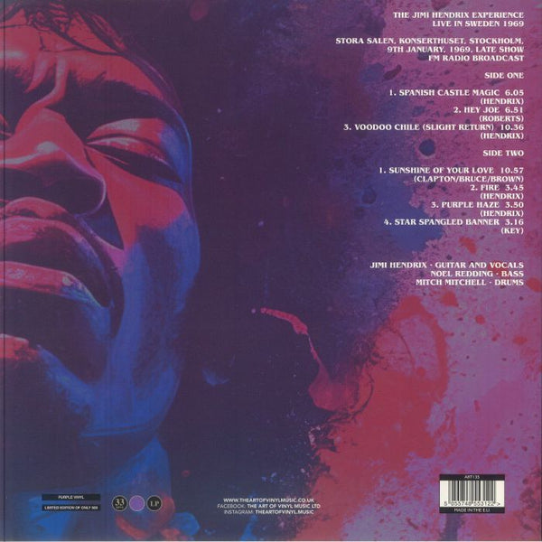 Jimi Hendrix Experience - Live In Sweden 1969 [LP] Limited Purple