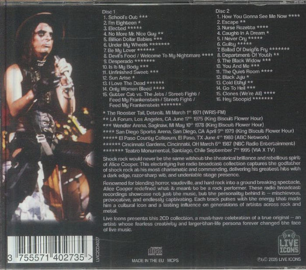 Alice Cooper - Greatest Hits Live Broadcast Collection [2CD