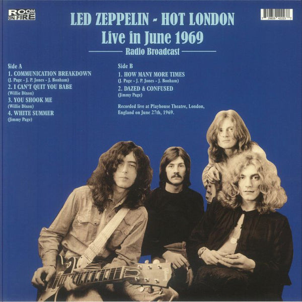 Led Zeppelin - Hot London [LP] Limited Black Vinyl (import) – Hot