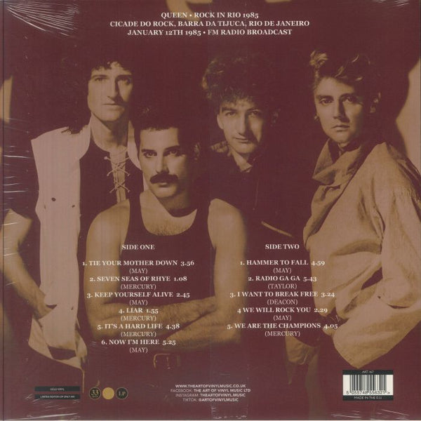 Queen - Rock In RIo 1985 [LP] Limited Gold Colored VInyl (import