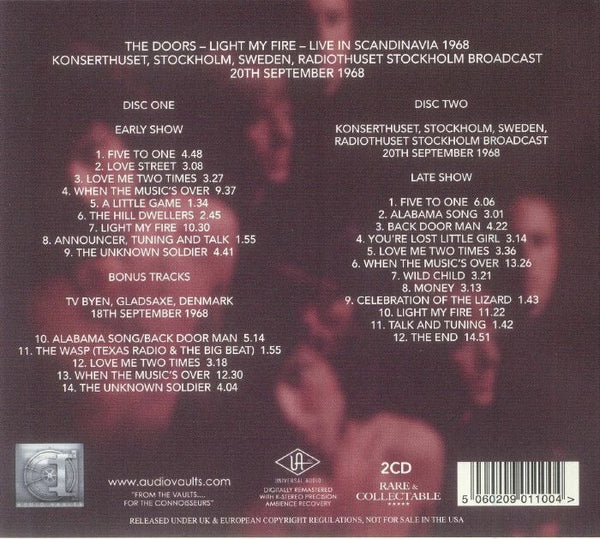 Doors - Light My Fire: Live In Scandanavia 1968 [2CD] Limited