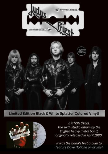 Judas Priest - British Steel [LP] Limited Black & White Splatter