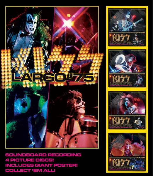 Kiss - Largo '75 [4LP] Limited Picture Discs, Poster (import