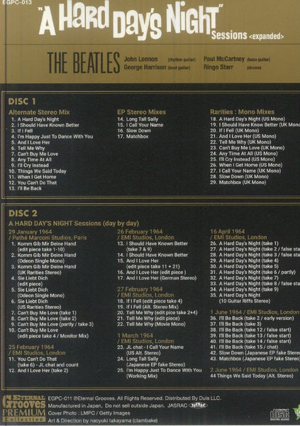 The Beatles CD まとめ Beatles, The - A Hard Day's Night Sessions [2CD] Limited Japan