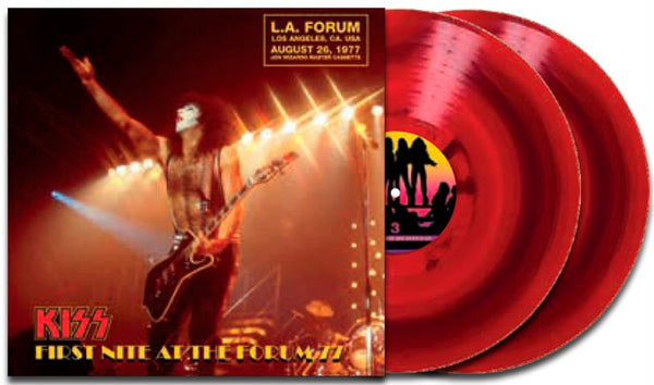 Kiss - FIrst Nite At The Forum 77 [2LP] Limited Red & Black Mix