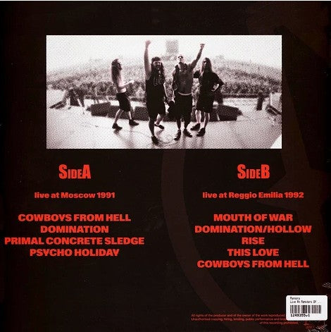 Pantera - Live At Monsters Of Rock 1991-1992 [LP] Limited vinyl