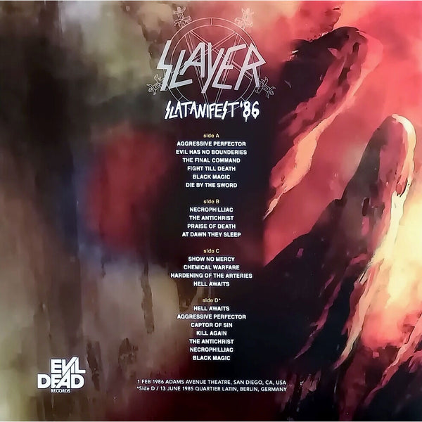 Slayer- Slatanifest '86 [2LP] Limited Red Colored Vinyl (import