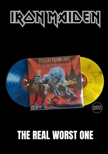 Iron Maiden - The Real Worst One [2LP] Limited Blue/Yellow Colored Vinyl, Numbered, Poster (import)