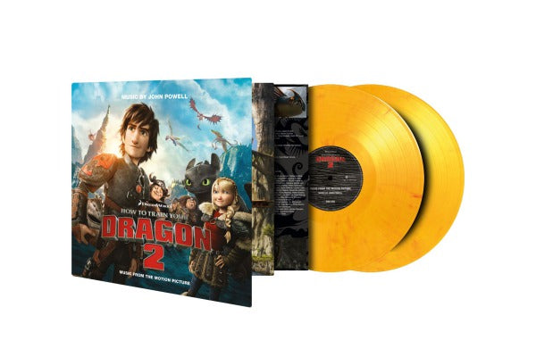 John Powell - How To Train Your Dragon 2 (Soundtrack) [2LP] (LIMITED FLAMING 180 Gram Audiophile Vinyl, insert, gatefold sleeve with leather laminate finish, numbered to 750)