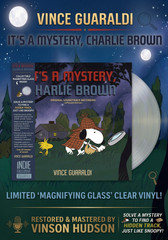 Vince Guaraldi - It's A Mystery, Charlie Brown (Soundtrack) [LP] Limited 'Magnifying Glass' Clear Colored Vinyl