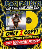 Iron Maiden -The Evil That Men Do [LP] Limited Yellow Colored Vinyl, OBI, Insert (import)