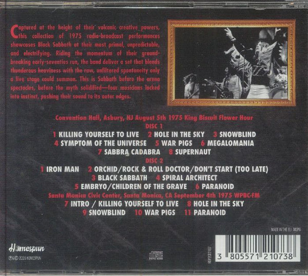 Black Sabbath - Live 1975 [2CD] Limited Compact Disc (import) – Hot Tracks