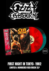 Ozzy Osbourne - First Night In Tokyo 1982 [2LP] Limited Red & Green Smoke Colored Vinyl, Gatefold, Booklet, OBI (import)