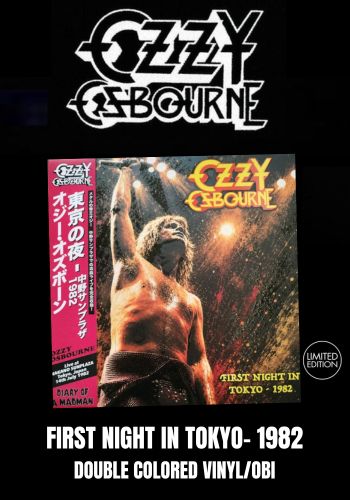 Ozzy Osbourne -First Night In Tokyo 1982 [2LP] Limited Colored Vinyl, Gatefold, Booklet, OBI (import)