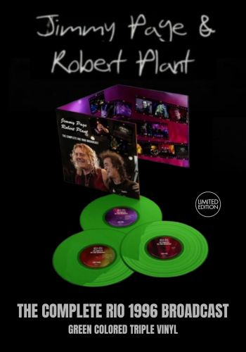 Jimmy Page & Robert Plant - The Complete Rio 1996 Broadcast [3LP] Limited 180gram Green Colored Vinyl, Trifold (import)