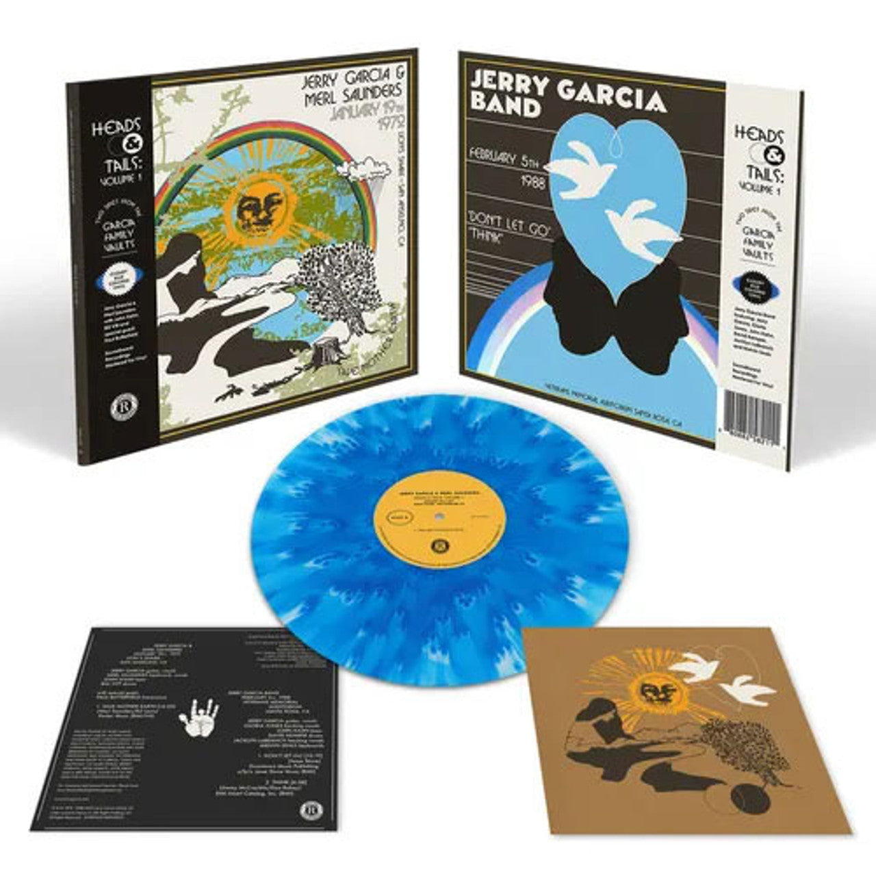 Jerry Garcia, Merl Saunders - Heads & Tails Vol. 1 [LP] (Cloudy Blue Vinyl)