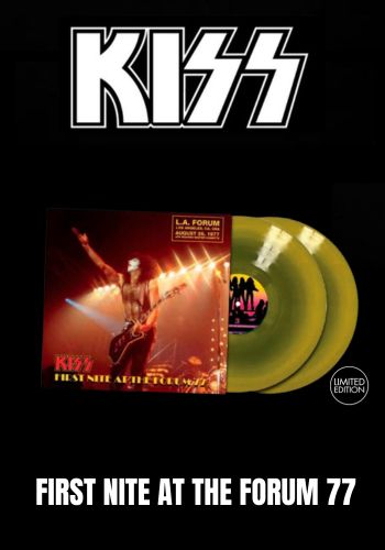 Kiss - FIrst Nite At The Forum 77 [2LP] Limited Yellow & Black Mix Colored Vinyl, Gatefold (import)