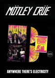 Motley Crue - Anywhere There's Electricity [3LP] Limited Yellow & Pink Splatter Colored Vinyl, Poster (import)