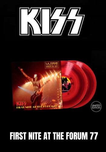 Kiss - FIrst Nite At The Forum 77 [2LP] Limited Red & Black Mix Colored Vinyl, Gatefold (import)