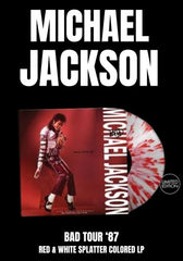 Michael Jackson - Bad Tour '87 [LP] Limited Red & White Splatter Colored Vinyl (import)