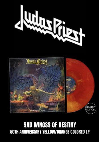 Judas Priest - Sad Wings Of Destiny [LP] 50th Anniversary Galaxy Yellow/Orange Colored Vinyl (import)