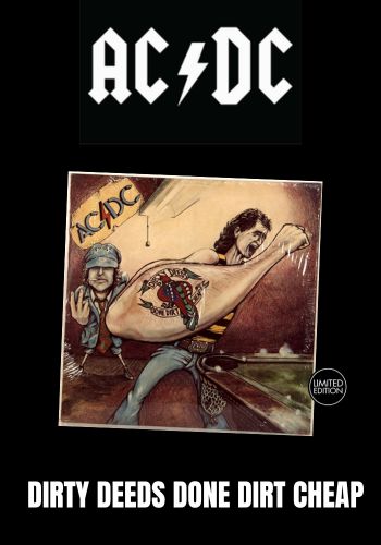 AC/DC - Dirty Deeds Done Dirt Cheap [LP] Limited Black Vinyl (Australian Cover) (import)