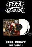 Ozzy Osbourne - Tour Of Canada '81 [2LP] Limited White Colored Vinyl, Gatefold (import)