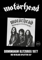 Motorhead - Birmingham Blitzkrieg 1977 [2LP] Limited Red W/ Black Splatter Colored Vinyl (import)