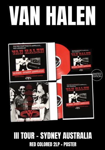 Van Halen - III Tour- Sydney Australia [2LP] Limited Red Colored Vinyl , Insert, Poster (import)