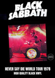 Black Sabbath - Never Say Die World Tour 1978 [2LP] Limited Black Vinyl (import)