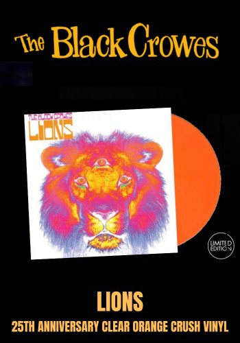 Black Crowes, The - Lions [LP] Limited 25th Anniversary Clear Orange Crush Vinyl