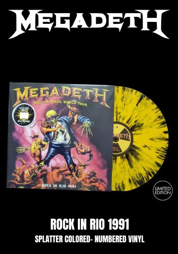 Megadeth - Rock In Rio 1991 [LP] Limited Splatter Colored Vinyl, Numbered (import)