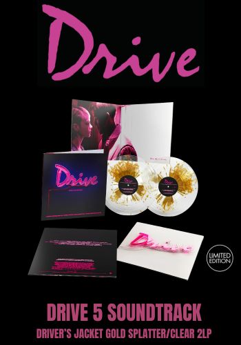Cliff Martinez - Drive 5 (Original Motion Picture Soundtrack) [2LP] 15th Anniversary Limited 'Driver's Jacket Gold Splatter/Clear Vinyl