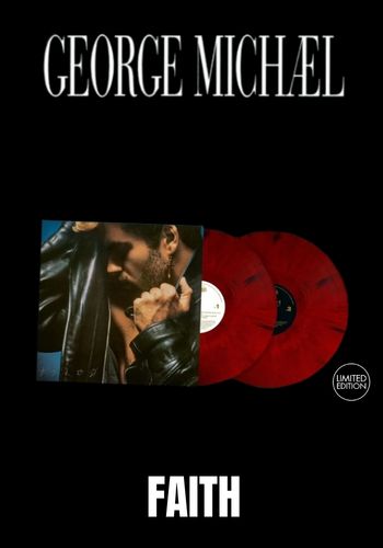 George Michael - Faith [2LP] Limited Red & Black Marbled Colored Vinyl