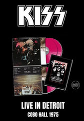 Kiss - Live In Detroit Cobo Hall 1975 [3LP] Limited Hot Pink Colored Vinyl, Poster (import)