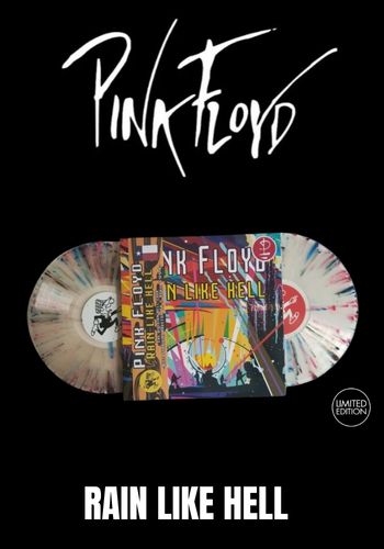 Pink Floyd - Rain Like Hell [2LP] Limited & Numbered Splatter Colored Vinyl, Gatefold , OBI (import)