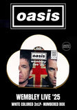 Oasis - Wembley Live '25 [3LP Box] Limited & Numbered White Colored Vinyl, Poster, Ticket