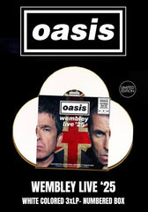 Oasis - Wembley Live '25 [3LP Box] Limited & Numbered White Colored Vinyl, Poster, Ticket