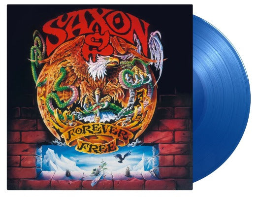 Saxon - Forever Free [LP] (LIMITED TRANSLUCENT BLUE 180 Gram Audiophile Vinyl, exclusive cover print, insert, numbered to 1000, import)