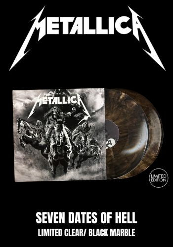 Metallica - Seven Dates Of Hell Tour [2LP] Limited Clear/Black Marble Colored Vinyl, Gatefold (import)