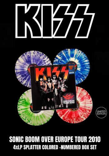 Kiss - Sonic Boom Over Europe Tour 2010 [4LP Box] Limited Splatter Colored Vinyl, Numbered, Booklet (import)